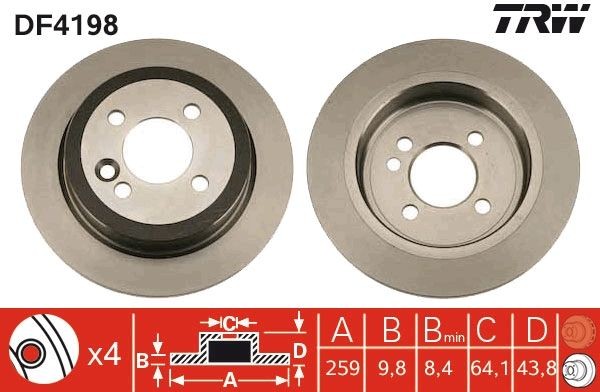 <br />
<b>Notice</b>:  Undefined index: brand_name in <b>/home/otopar10/public_html/store/product.php</b> on line <b>1790</b><br />
<br />
<b>Notice</b>:  Undefined index: category_name in <b>/home/otopar10/public_html/store/product.php</b> on line <b>1790</b><br />
 Fren Diski DF4198 - Mini R50 R52 R53 R55 R56 R57 R58 R59 (2001-2016) -  