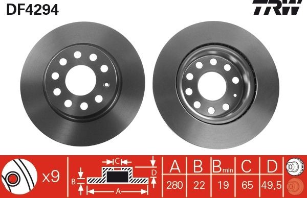 <br />
<b>Notice</b>:  Undefined index: brand_name in <b>/home/otopar10/public_html/store/product.php</b> on line <b>1790</b><br />
<br />
<b>Notice</b>:  Undefined index: category_name in <b>/home/otopar10/public_html/store/product.php</b> on line <b>1790</b><br />
 Fren Diski DF4294 - Volkswagen A3, Caddy, Golf, Jetta (2003-2016) -  