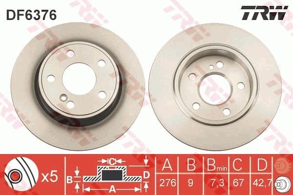 <br />
<b>Notice</b>:  Undefined index: brand_name in <b>/home/otopar10/public_html/store/product.php</b> on line <b>1583</b><br />
<br />
<b>Notice</b>:  Undefined index: category_name in <b>/home/otopar10/public_html/store/product.php</b> on line <b>1583</b><br />
 Fren Diski DF6376 - Mercedes-Benz 117 176 242 246 (2012-2020) -  