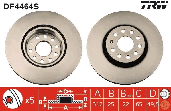 <br />
<b>Notice</b>:  Undefined index: brand_name in <b>/home/otopar10/public_html/store/product.php</b> on line <b>1583</b><br />
<br />
<b>Notice</b>:  Undefined index: category_name in <b>/home/otopar10/public_html/store/product.php</b> on line <b>1583</b><br />
 Fren Diski DF4464S - Audi A1 A3 Q2 Q3, Volkswagen Caddy, Golf, Jetta, Passat, T-Roc (2004-2021) -  