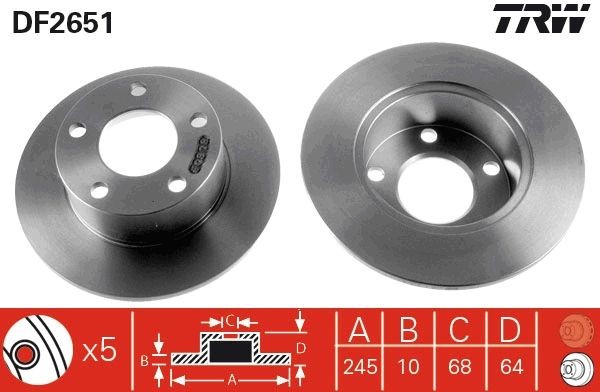 <br />
<b>Notice</b>:  Undefined index: brand_name in <b>/home/otopar10/public_html/store/product.php</b> on line <b>1790</b><br />
<br />
<b>Notice</b>:  Undefined index: category_name in <b>/home/otopar10/public_html/store/product.php</b> on line <b>1790</b><br />
Fren Diski DF2651 - Volkswagen Passat B3/B4 (1990-1997) -  