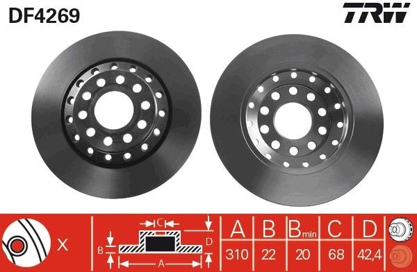 <br />
<b>Notice</b>:  Undefined index: brand_name in <b>/home/otopar10/public_html/store/product.php</b> on line <b>1790</b><br />
<br />
<b>Notice</b>:  Undefined index: category_name in <b>/home/otopar10/public_html/store/product.php</b> on line <b>1790</b><br />
 Fren Diski DF4269 - Audi A8 (2002-2011) -  