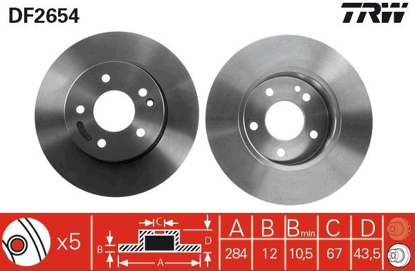 <br />
<b>Notice</b>:  Undefined index: brand_name in <b>/home/otopar10/public_html/store/product.php</b> on line <b>1790</b><br />
<br />
<b>Notice</b>:  Undefined index: category_name in <b>/home/otopar10/public_html/store/product.php</b> on line <b>1790</b><br />
 Fren Diski DF2654 - Mercedes-Benz W202 (1993-2001) -  