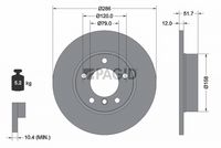 Fren Diski 34116757750 - BMW 3 Serisi E36 M40/M43 (1990-1993)