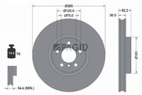 Fren Diski 34116886481 - BMW X5 E70 X5 F15 X6 E71 X6 F16 (2007-2019)