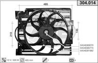 KLIMA FAN MOTORU 64548380774 - BMW E38 BM (94-98)