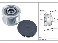 Alternatör Kasnağı 12317552352 - E46-81-87-90-91-92-93-X3 (2000-2010)