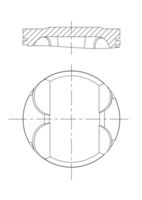 Piston + Segman 11251437146 - BMW E36 E39 E46 M52 (1995-1999)