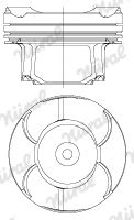 Piston + Segman 11257640166 - F20-F36, X1 E84, X3 F25, X4 F26 (2010-)