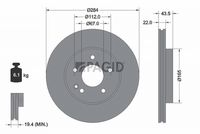 Fren Diski A2024210912 - Mercedes-Benz C-Serisi W202 (1993-2000) - TEXTAR 