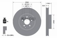 Fren Diski A2114211412 - Mercedes-Benz GLK (2002-2011) - Ferodo 
