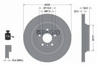 Arka Fren Diski A1664230412 - Mercedes-Benz 166 AMG (2014-2018)