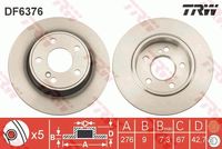 Fren Diski Arka 246 423 00 12 - A-Class W176, B-Class W246 (2009-2016) - Trw 