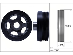 Krank Kasnağı A6420300403 - W164-219-221 OM642 (08-)