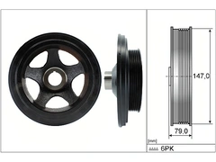 Krank Kasnağı A6110300503 - Mercedes-Benz (2000-2007)