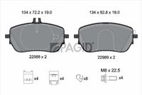 Fren Balatası A0004206902 - Mercedes-Benz A-Serisi W177/B-Serisi W247/CLA C118 (2018-)