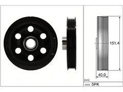 Krank Kasnağı A2700300503 - 270 Motor (2012-2015)