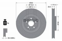 Fren Diski A2184210412 - 642 Motor (2011-2017) - BLUE PRINT 