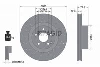 Fren Diski A2204212512 - Mercedes-Benz CL ve S-Serisi (1999-2005)