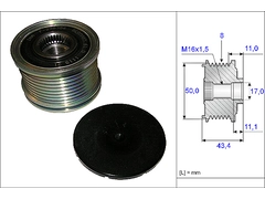Alternatör Kasnağı A6291500060 - Mercedes-Benz W164/251/221/219 OM642 (2006-)