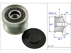 Alternatör Kasnağı A6041500460 - Vario 612-613-812 Ssangyong (1996-2011)