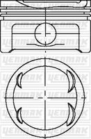 Piston + Segman A1040305917 - Mercedes W140 W202 W210 M104 (1991-1998)