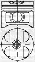 Piston + Segman A6040300417 - Mercedes-Benz W202-210 OM604 (1993-1996)