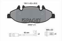Fren Balatası A0004216110 - Mercedes W639 (2003-) - BOSCH 