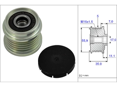 Alternatör Kasnağı 038903119P - Passat A4 A6 (1997-2004)