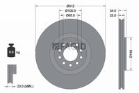 Fren Diski 8L0615301 - Volkswagen Golf 4, Bora, Audi A3 (1997-2007)