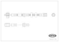 Fren Hortumu 6R0611701D - Volkswagen Polo, Seat Ibiza, Skoda Fabia, Audi A1 (2010-)