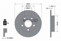 Fren Diski 8E0615601P - Audi A4 (2000-2008) - BOSCH 
