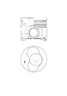 Piston + Segman 070107065AK - Volkswagen T5, Touareg 2.5 TDI (2004-2010)