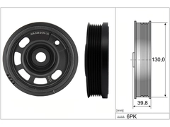 Krank Kasnağı 04C105243T - Polo, A1, Ibiza, Arona, Fabia, Scala, Kamiq (2014-)