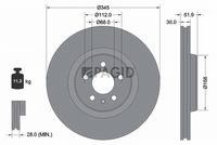Fren Diski 4G0615301G - Audi A6 A7 Q5 (2011-) - Ferodo 