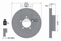 Fren Diski 99635140602 - 718 Boxster-Cayman (2017-)
