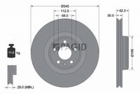 Fren Diski 4G0615301AB - Audi A6 3.0 TFSI/TDI (2011-) - BOSCH 
