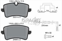 Fren Balatası Arka 4G0698451 - Audi A6 A7 A8 (2010-) - EUROREPAR 