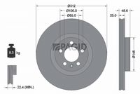 Fren Diski 2Q0615301N - Volkswagen Polo, Seat Ibiza, Skoda Fabia (2017-)