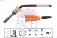 Egzoz Sıcaklık Sensörü 03P906088D - Volkswagen Polo, Seat Ibiza, Skoda Fabia, Audi A1 (2010-2014) - PIERBURG 