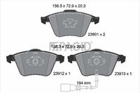 Fren Balatası 1K0698151B - Volkswagen Golf 5 Passat - 3.2-3.6 (2004-) - Trw 