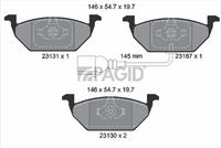 Ön Fren Balatası 1K0698151F - Golf 4-5, Jetta, Bora, Polo, A3, Leon (1997-) - Trw 