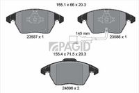 Ön Fren Balatası 3C0698151D - VW Golf 5-6 Jetta Caddy Passat Leon (2004-)