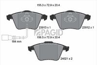 Fren Balatası 8P0698151 - Audi A3 (2004-2013) - Trw 